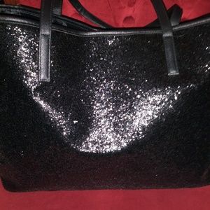 Sparkle Black Tote Bag